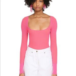 JACQUEMUS Ribbed Knit Sweater - Pink
